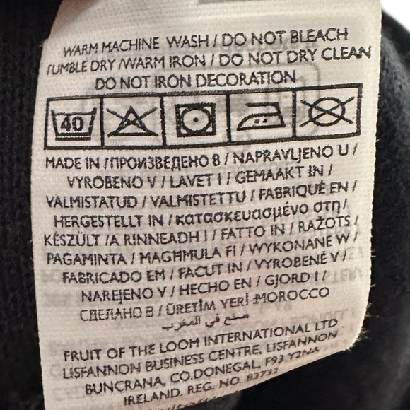 Fruit of the Loom Kids Hoodie Black Gamer Graphic Sweatshirt Size 7-8 - Picture 5 of 7